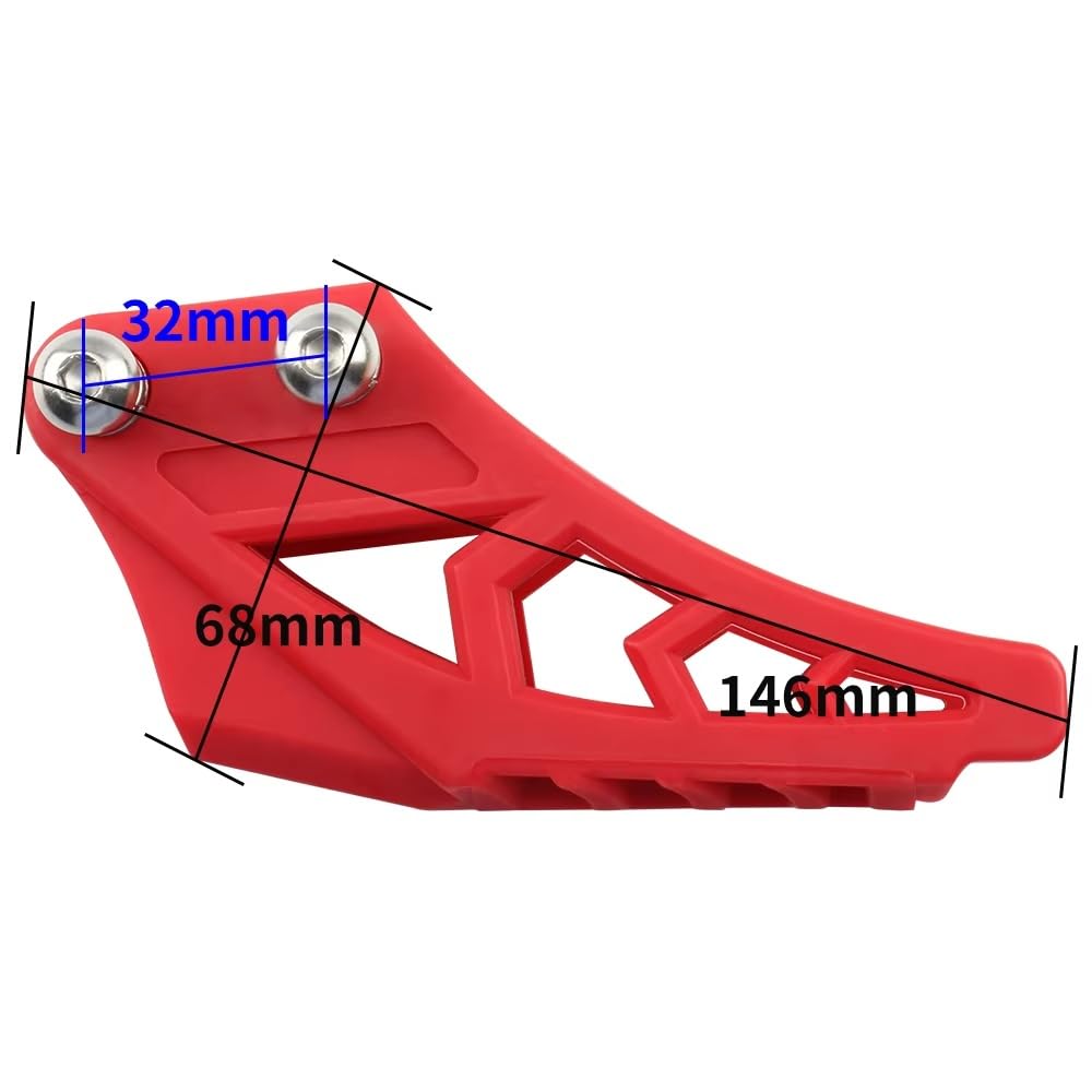 Universale Pitbike Moto Tendicatena Catena Guida Per 110cc Per 125cc Per 140cc Pit Bike Accessori(Red)