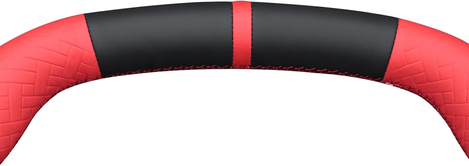 MEWANT Hand Stitch Steering Wheel Cover Wrap for Chevrolet (Chevy) Corvette C8 2020-2024 Steering Wheel Accessories for Chevrolet