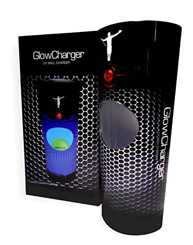 GlowGear Golf - GlowV1 Rechargeable Light Up Golf Balls Ultra Luminous with 90 Compression Core Safe on Clubs 12 Minute Battery Life Includes 2 Refills