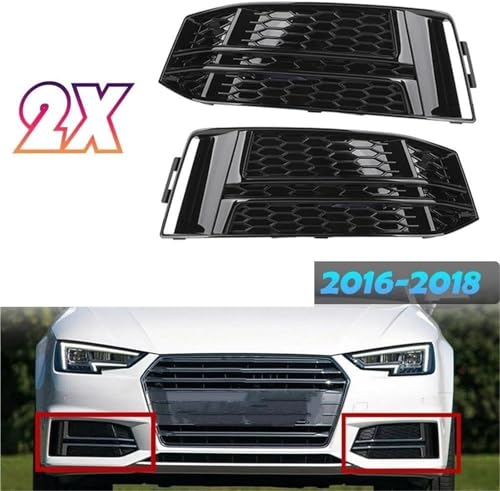 Grille antibrouillard 8W0807681F pour A4 S4 B9 S-LINE Sport 2016-2018 - 2