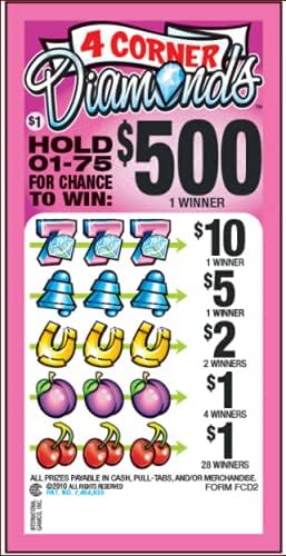 4 Corners Diamonds Pull Tabs 770 Tickets $219 Profit