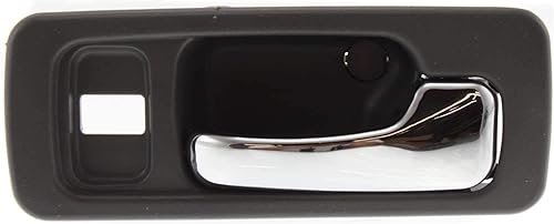 Miniatura 2 de Evan Fischer Juego de manijas de puerta interior compatibles con Honda Accord 1990-1993, bisel gris con palanca cromada Sedan frontal, lado del