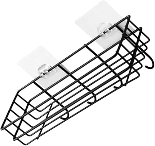 STOBAZA Estante de ducha Estante de hierro Accesorios de ducha de baño Organización de baño pequeña