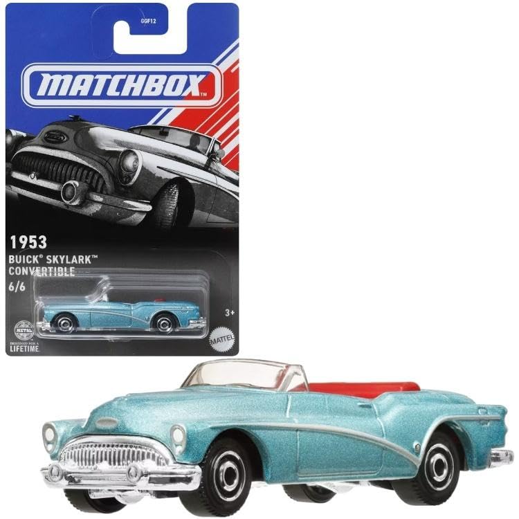 Amazon.com: Matchbox 1953 Buick Skylark Convertible, Blue, 1:64