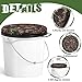 2 Pcs 5 Gallon Bucket Seats 360 Degree Swivel Bucket Seat Cushion Camouflage Ice Fishing Cushion Waterproof Cover for Hunting Fishing Gardening Camping