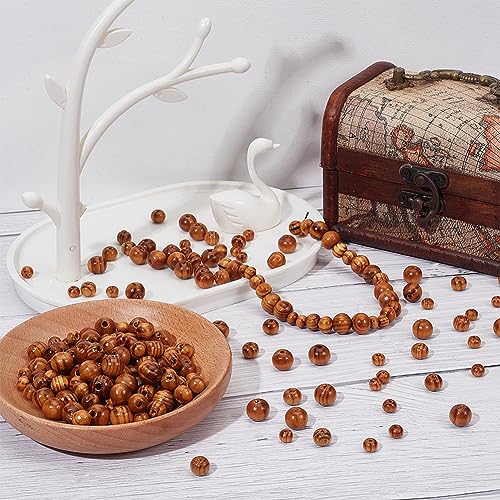 GORGECRAFT 300Pcs Natural Wooden Beads - Image 4