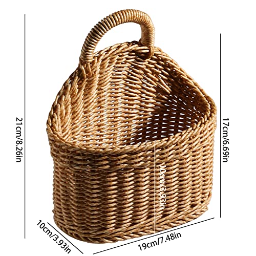 Woven Jute Storage Basket, Hanging Wall Basket, Decorative Hanging Baskets Organizer, Vegetable Fruit Baskets For Kitchen Restaurant Vegetable - Cosy Home Interiors Woven Jute Storage Basket, Hanging Wall Basket, Decorative Hanging Baskets Organizer, Vegetable Fruit Baskets For Kitchen Restaurant Vegetable - Image 2