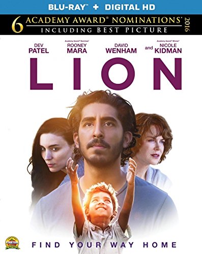 Dev PatelLion (Uncut) [Blu-ray + UltraViolet] (2016) | Imported from USA | Starz/Anchor Bay | 118 min | Region A Locked | Biography Drama | Director: Garth Davis | Starring: Dev Patel, Nicole Kidman, Rooney Mara