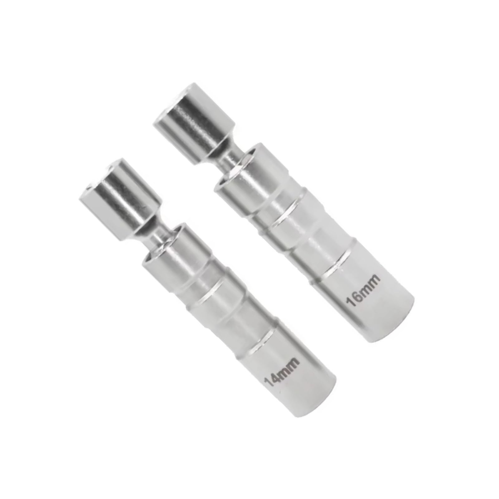 Zündkerzenstecknuss 14/16mm Zündkerze Sockel Magnet Funken Kerzen Schlüssel Magnetische Stecker Demontage Automatische Reparatur Werkzeug(2pc)