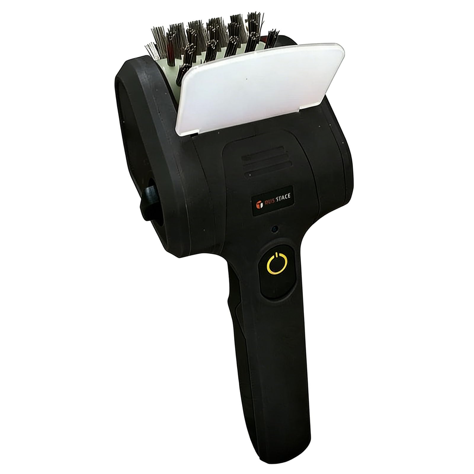 Limpiador de parrillas motorizadas con cerdas de acero inoxidable, cabezal de cepillo apto para lavavajillas, ideal para cocinar al aire libre, barbacoa al aire libre, herramienta de limpieza