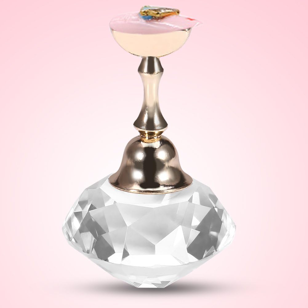Nail Tips Stand Holder, Nail Art Display Stand, Magnetic Nail Stand Alloy Nail Art Display Base For Nail Diamond Nail Art Prop For Nail Art Equipment Diamond Crystal)