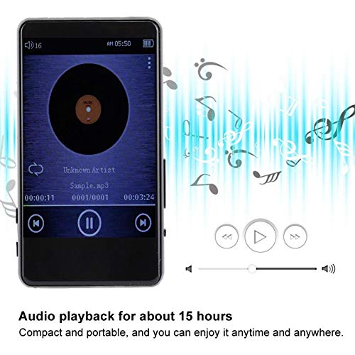 MP3-speler met Bluetooth, 8G 3,0 inch IPS-scherm Bluetooth Metalen MP3-muziekspeler met ingebouwde luidspreker Digitale audiospeler Draagbare mini-e-booklezer - Image 6