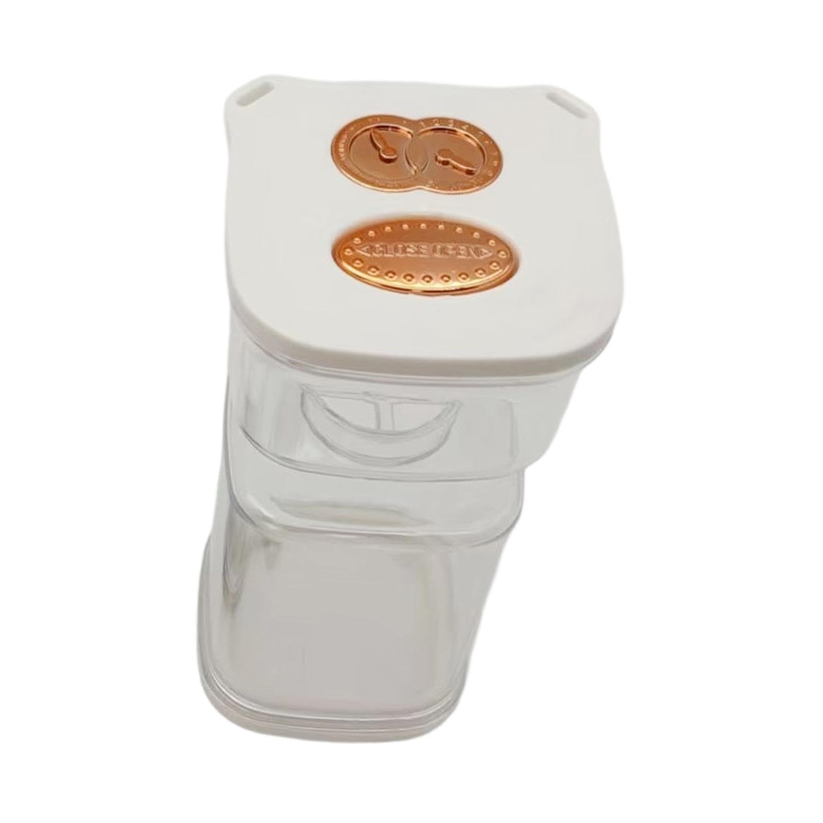 Pickle and Olive Hourglass Jar Clear Pickle Juice Separator for Garlic Olive White