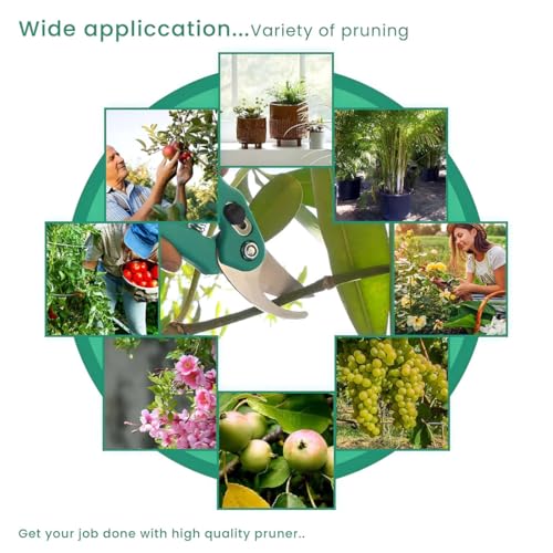 Image of Gadget Deals-Steel Blades | Pruner Cutter |Heavy Duty Gardening Tools- Grass Cutter | Plant Cutter for Garden,Home | Wood Branch Trimmer | plant scissors | garden scissors