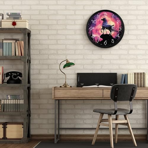 Horloge murale décorative ronde moderne 25 cm pour chambre à coucher et cuisine - 6