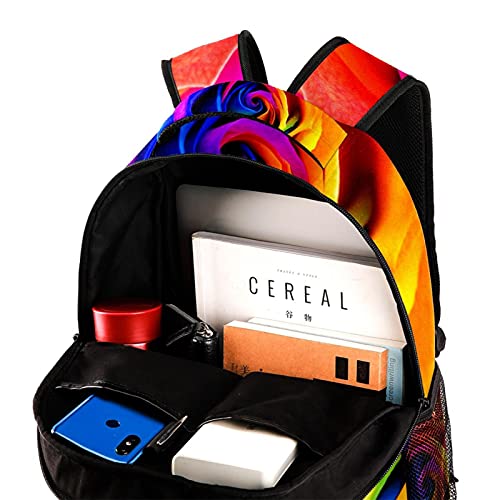 Sac à dos léger motif crâne multicolore pour enfant parfait pour l école - 4