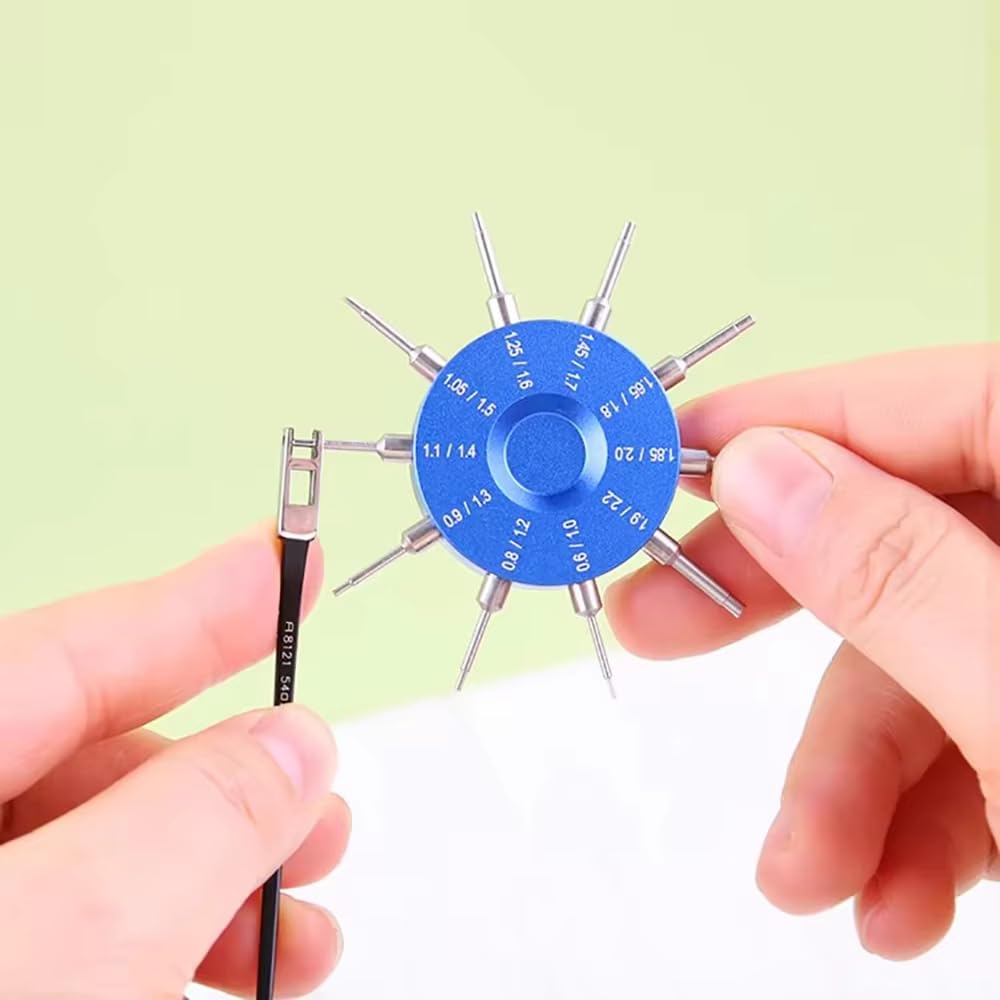 Outil de mesure pour trous de lunettes, outil de mesure de précision du diamètre de vis et de la taille du trou