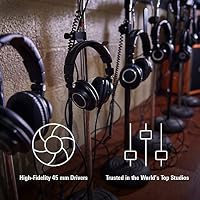 Audio-Technica ATH-M50X Professional Studio Monitor Headphones, Black, Professional Grade, Critically Acclaimed, with Detachable Cable — image 4