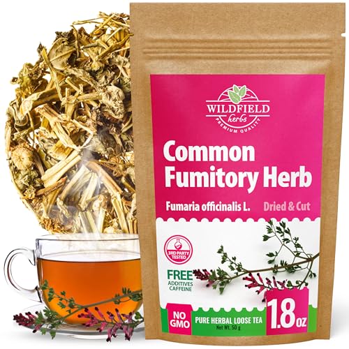 Image of 1.8 oz Dried Common Fumitory Herbal Tea (Fumaria Officinalis L.) Common Fumitory Herb Tea Palomilla Hierbas (Fumaria) - 50g