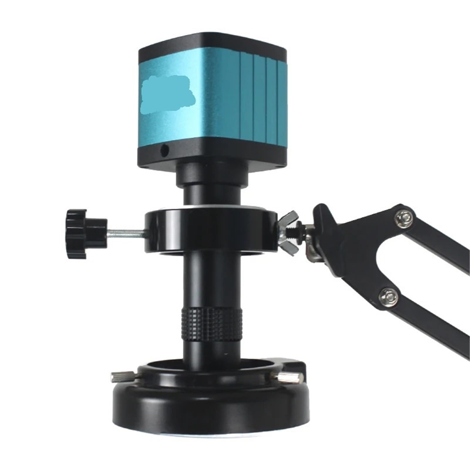 Videocamera per Microscopio Industriale da 48 MP 4K Hdmi USB con Obiettivo C-Mount 130X per Riparazione E Saldatura di PCB.,B Set