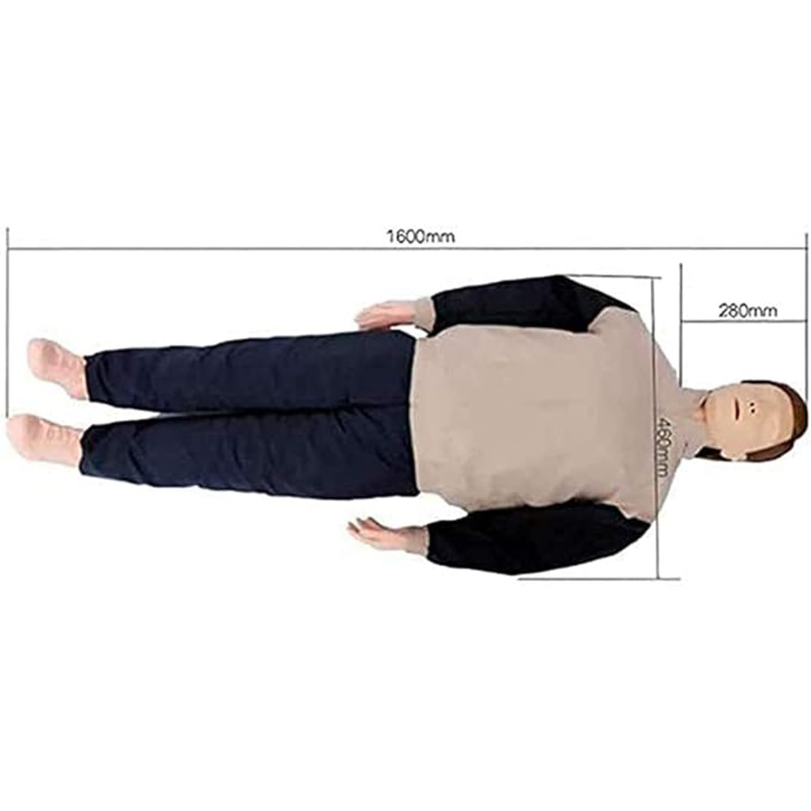 Manichino Primo Soccorso Intero Corpo Manichino Manichino Per RCP Per Adulti 4 Sacche Polmonari Sostituibili Borsa Portaoggetti Stuoia Per Allenamenti Ed Esercizi A