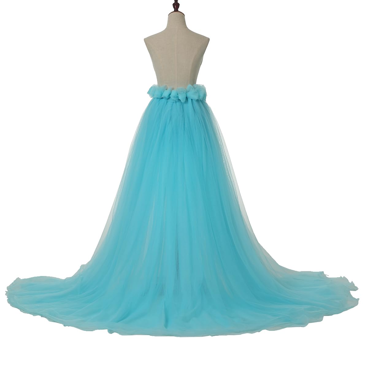 GRACEART Jupe Longue de Mariée en Tulle pour Femme avec Nœud pour Mariage