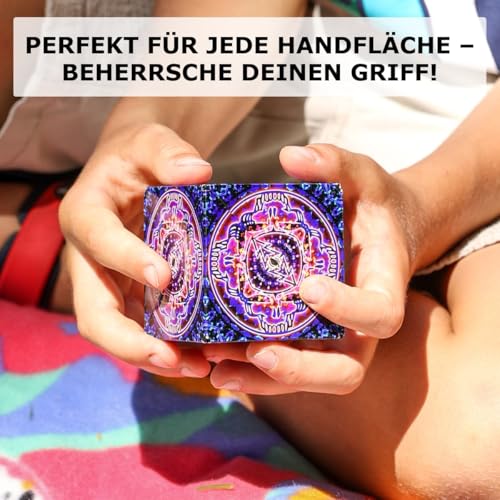 SHASHIBO Formwechsel-Box – Preisgekrönter, patentierter Zappelwürfel mit 36 Seltenerdmagneten – lässt Sich in über 70 Formen verwandeln (Moon)
