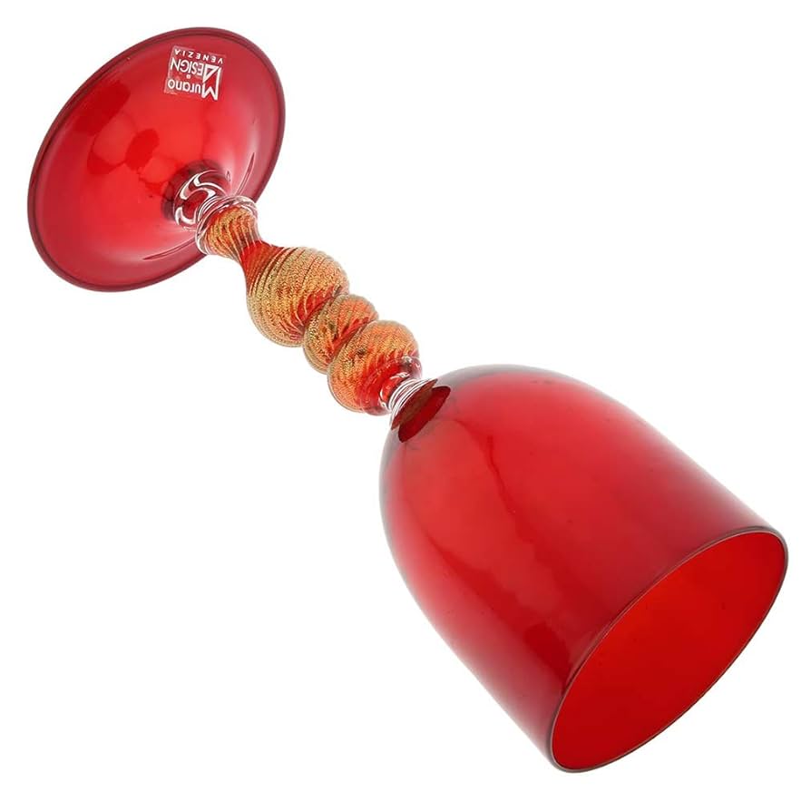 Amazon.co.jp: GlassOfVenice ムラーノガラスゴブレット ルビー