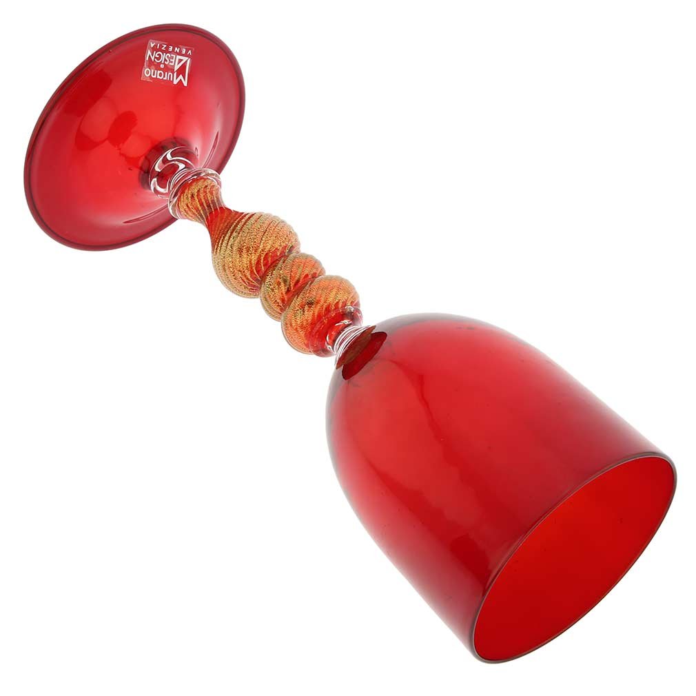 Amazon.co.jp: GlassOfVenice ムラーノガラスゴブレット ルビー