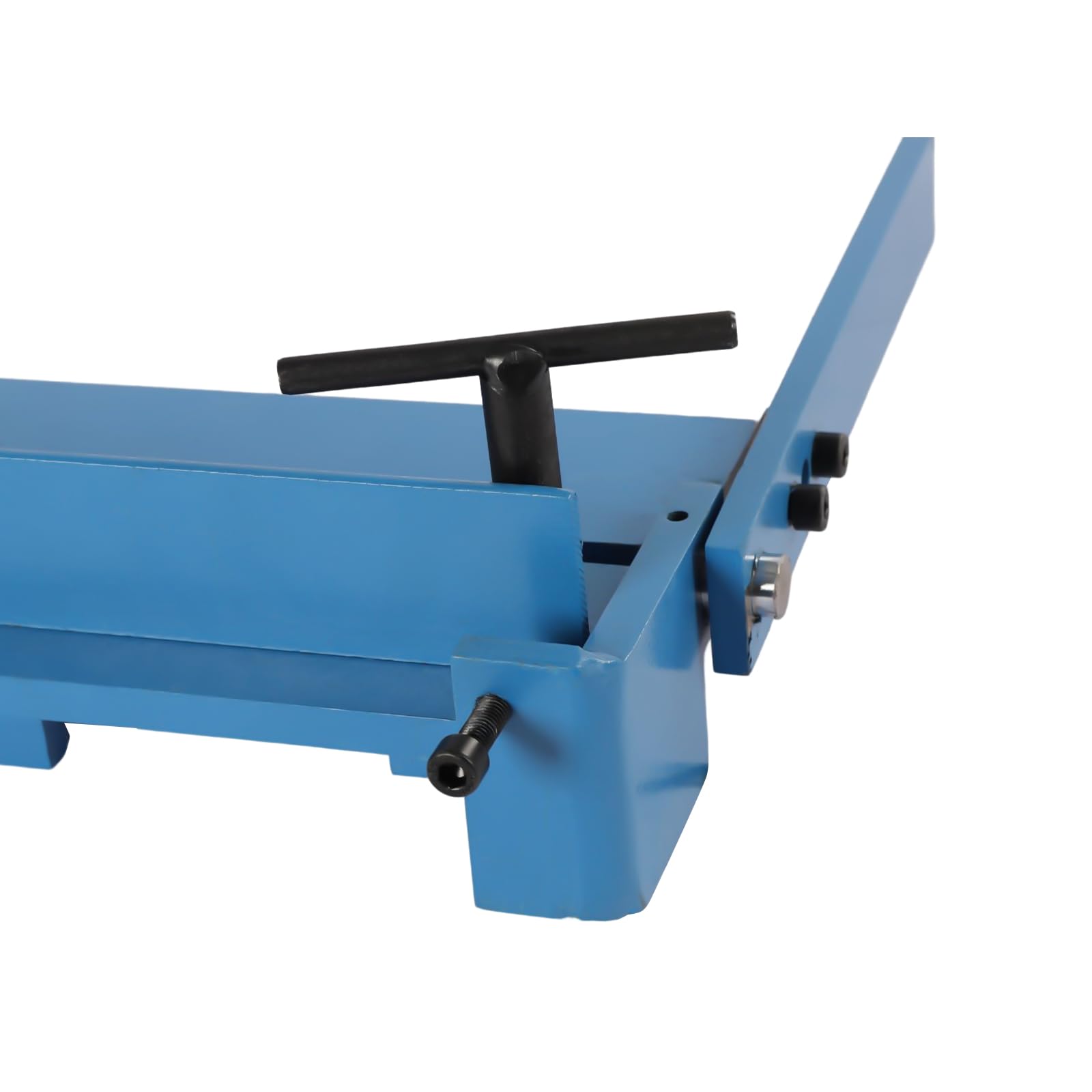 450mm Blechbiegemaschine,0-120°Biegemaschine,Faltkapazität 1-1,2 mm,Q235-Kohlenstoffstahl,Manuelle Biegemaschine Tischmontage mit Schraubstock,Abkantbank für Metallbearbeitung und Werkstätten