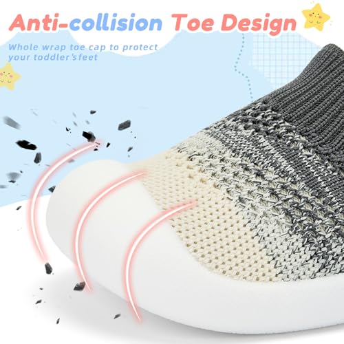 Baby Shoes & Socks - Non-Slip Soft Sole Slippers for Boys & Girls - Breathable Mesh Infant Sneakers4