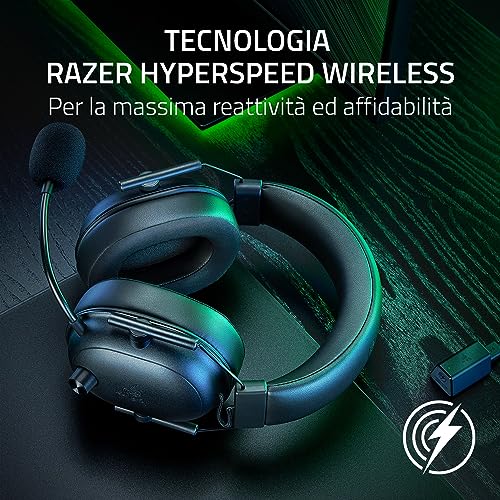 BlackShark V2 HyperSpeed per PC Cuffie wireless per esport leggere ( 280g, Microfono HyperClear banda super larga, Driver TriForce in Titanio da 50 mm, Bluetooth) Nero - Cuffia gaming - Immagine 3