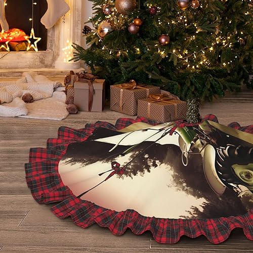 Tapis de sapin de Noël 121,9 cm pour masquer le pied et retenir la sève - 2