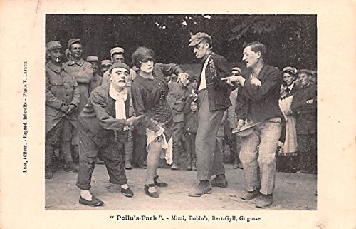 Peilu's Park Mimi, Bobin's, Berty-Gyll, Gugusse Circus Clown Postcard
