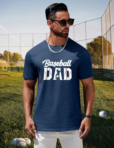 Game Day Shirt for Men: Funny Baseball Season Shirts Baseball Dad Tee Game Day Vibes Short Sleeve Tops2