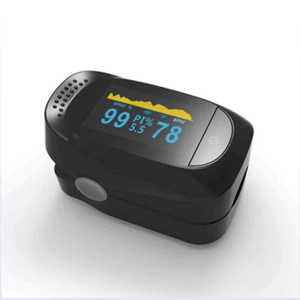Yanghao Pulsossimetro, Monitor Ossigeno Finger Heart Rate Monitor Controllo della Saturazione Dell'ossigeno Adulto E Bambino con Display OLED,B