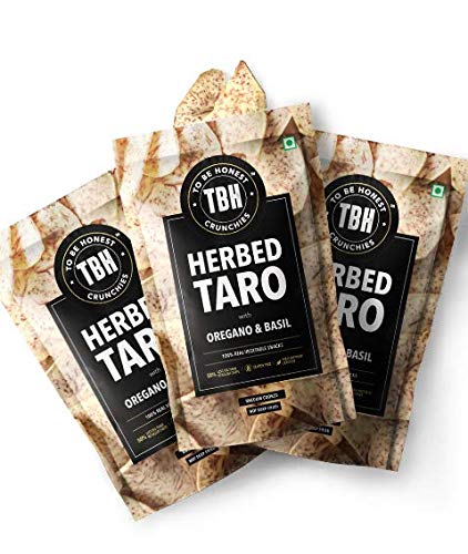 TBH - To Be Honest Vegetable Vacuum Cooked Chips | Herbed Taro with Oregano and Basil | Gluten Free | Vegan Friendly Snack | Low Fat | 50% Less Oil | No Preservatives (35GM*3) (B0D5RGHYHT) Amazon Price History, Amazon Price Tracker