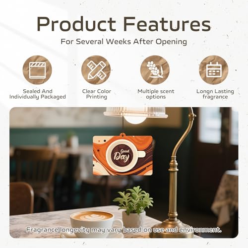 Image of HINFKA Custom Car Air Fresheners for Company Logos | Business Gifts; Event Giveaways; 10-1000 Pcs Bulk Orders; Double-Sided Print; Scent Options Available; Horizontal