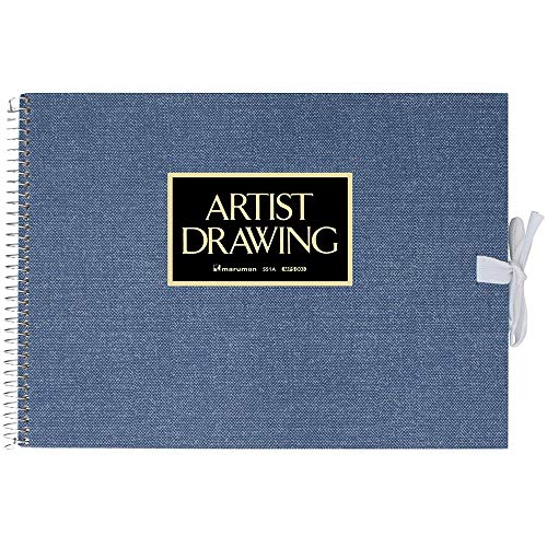 マルマン スケッチブック アーチストメダリオン F1 特厚口 20枚 ブルー S51A-02 【まとめ買い5冊セット】