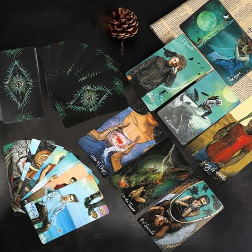 Image of PATPAT 78Pcs Tarot Cards Deck The Light Seer's Tarot Card Beautiful Illustration Guiding Cards for Self Discovering, Personal Reflection, Divination, Gift for Meditation Enthusiast