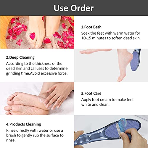 Vkk Foot File [2021 Upgrade Design] Nano Glass Foot File For Dead Skin, Hard Skin, Callus Remover For Wet And Dry Feet #TOP2
