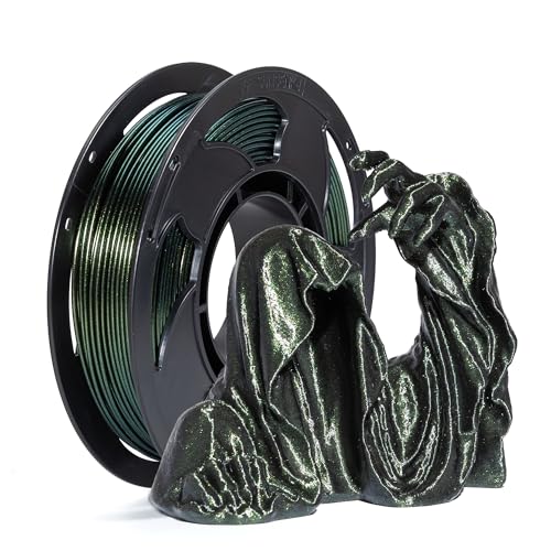 Image of Opal Gold Green Chameleon PLA 1.75mm 250g Sparkle Glitter 3D Filament FDM