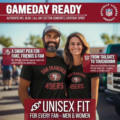 Image of NFL Gameday Cotton Blend T-Shirt for Men and Women - Licensed