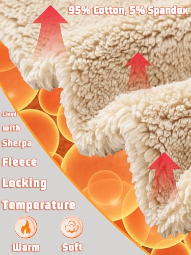 Cavva Women's Crewneck Sweatshirts Thermal Long Sleeve Fleece Lined Sherpa Pullover Sweater Loose Fit Shirts4