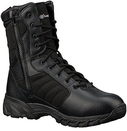 Smith & Wesson Footwear Men's Breach 2.0 Tactical Size Zip Boots, Black, 5