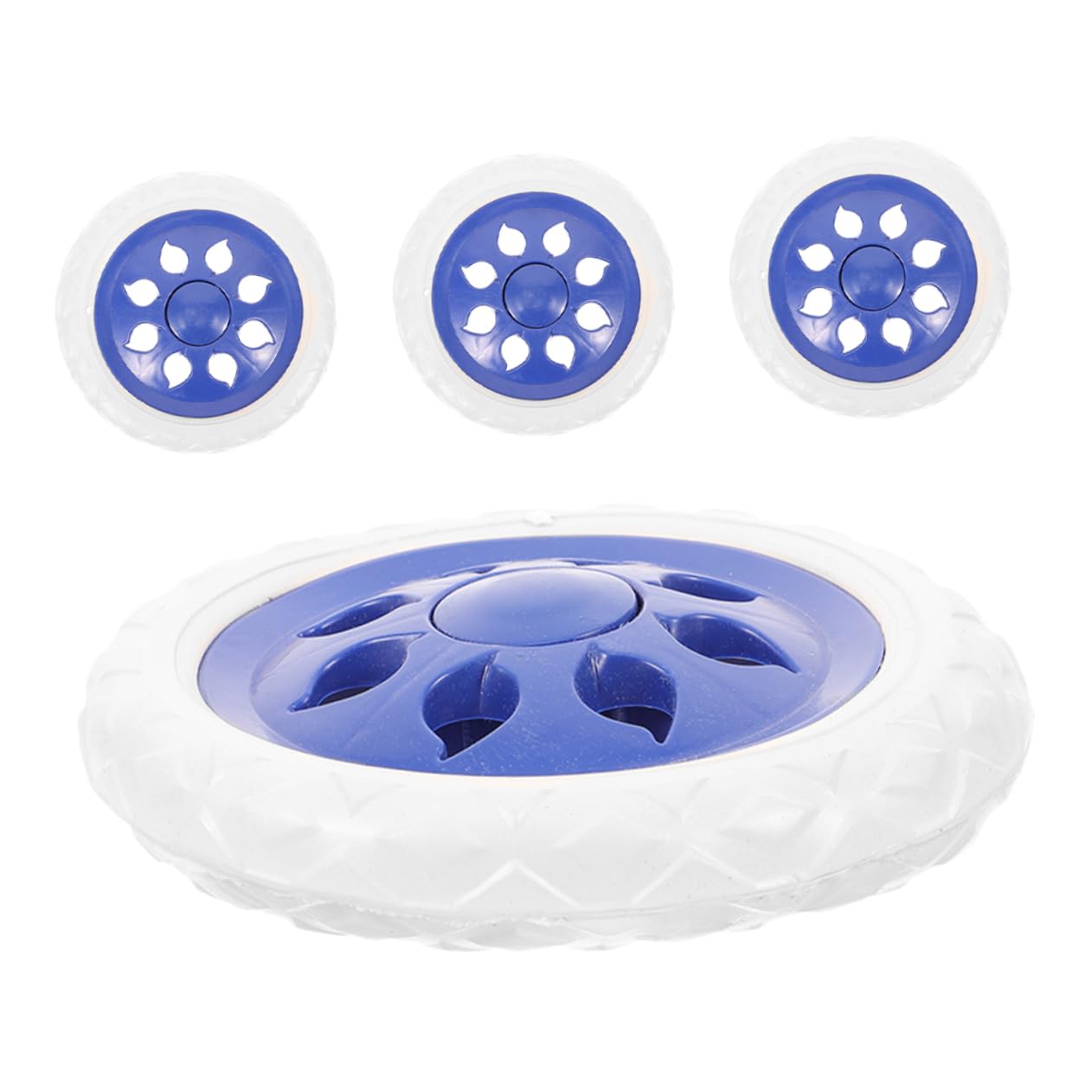 HAPINARY Universal Wheel Kit 4pcs Shopping Cart Wheels Replacement for Carts Wheelchairs