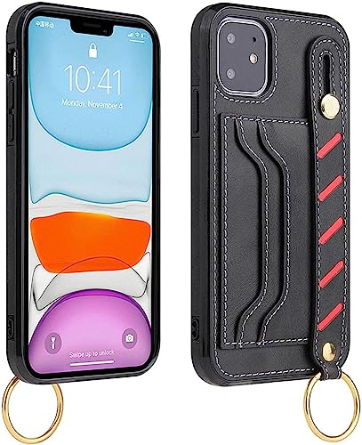 Coque iPhone 14 Pro Max anti-chute robuste noire avec béquille de support