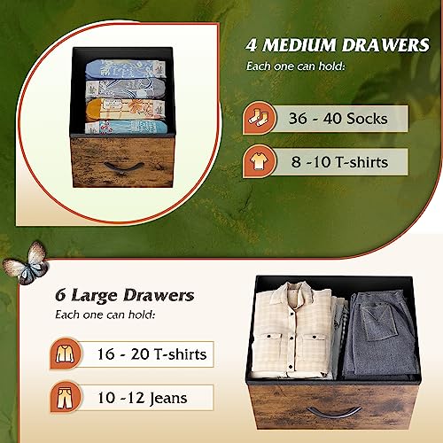 Wlive Dresser For Bedroom With 10 Drawers thumb #4