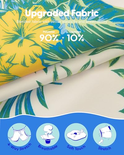 Image of maamgic 2 in 1 Mens Swim Trunks 7 Inch Swim Shorts Swim Suits Board Shorts