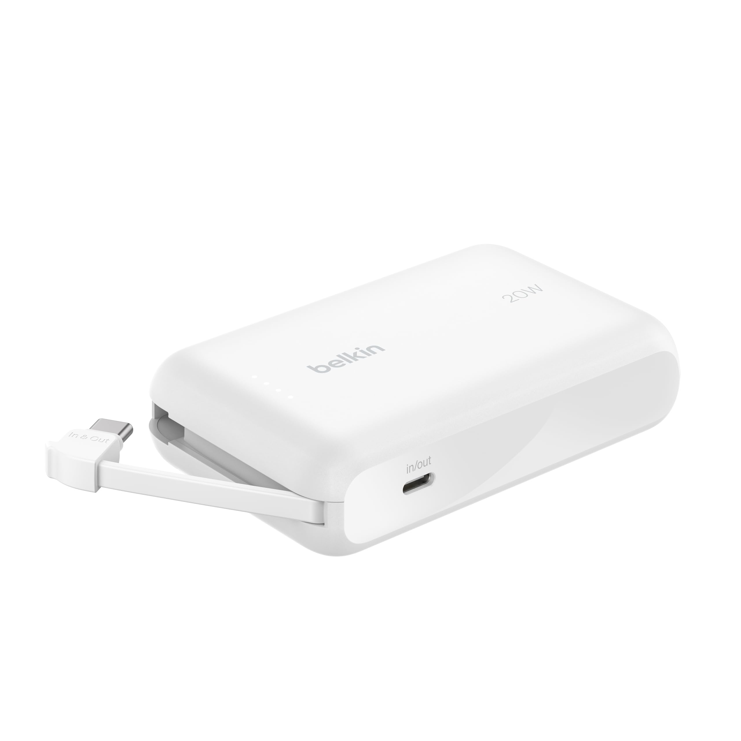 Belkin BoostCharge Power Bank, Portable Power Bank with Integrated